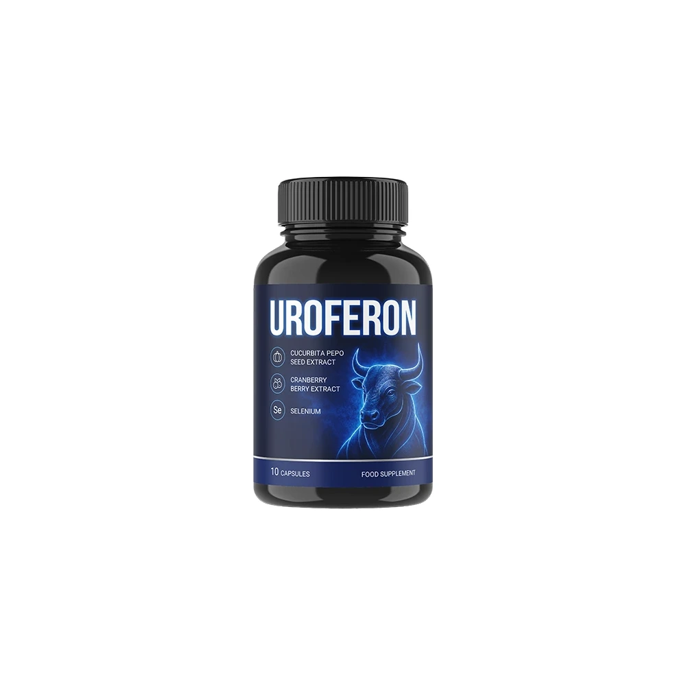 Uroferon — Cápsulas · Frasco de cápsulas
